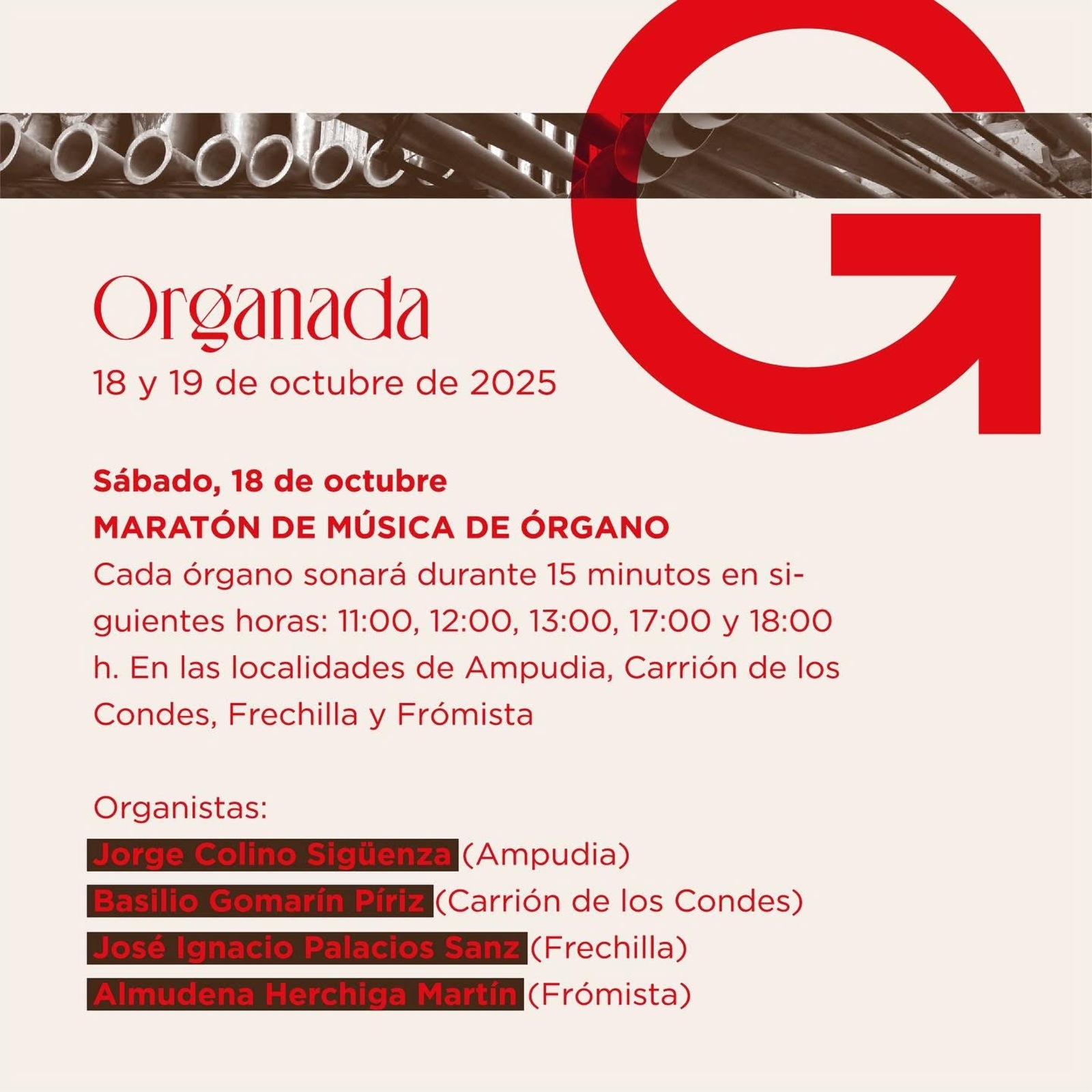 'La Organada' inicia la programación de Tocata y Fuga este fin de semana.