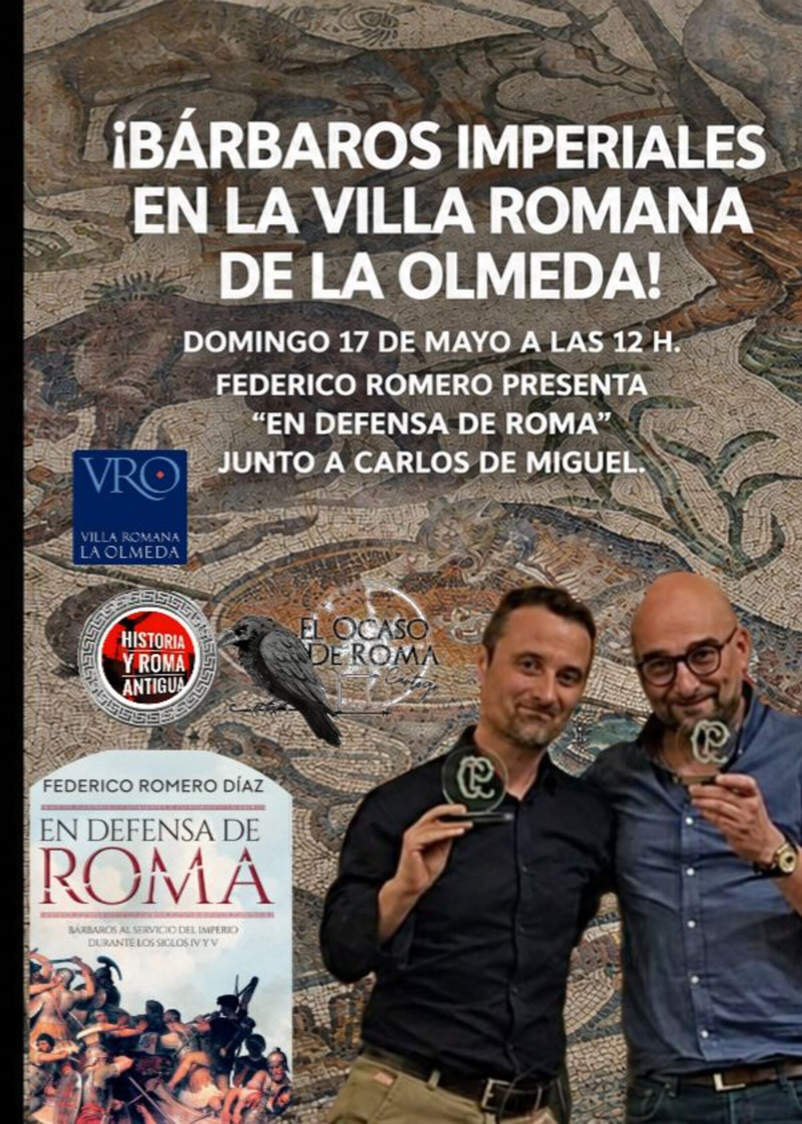 Día Internacional de los Museos en la Villa Romana La Olmeda | Legere: conferencia y presentación de libro con Federico Romero.