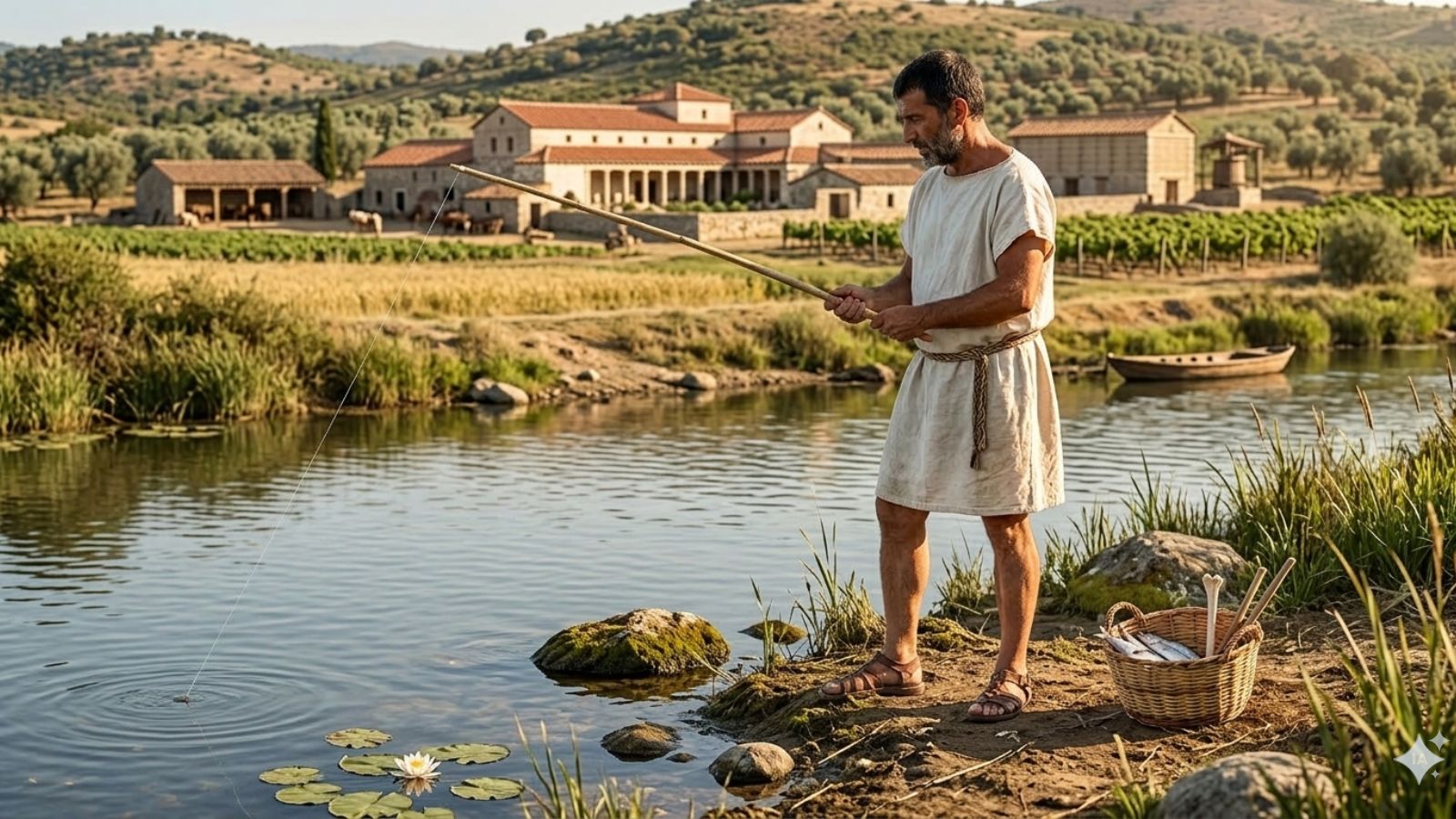 AuLA OLMEDA en junio | Taller de pesca romana en el Museo de La Olmeda en Saldaña.