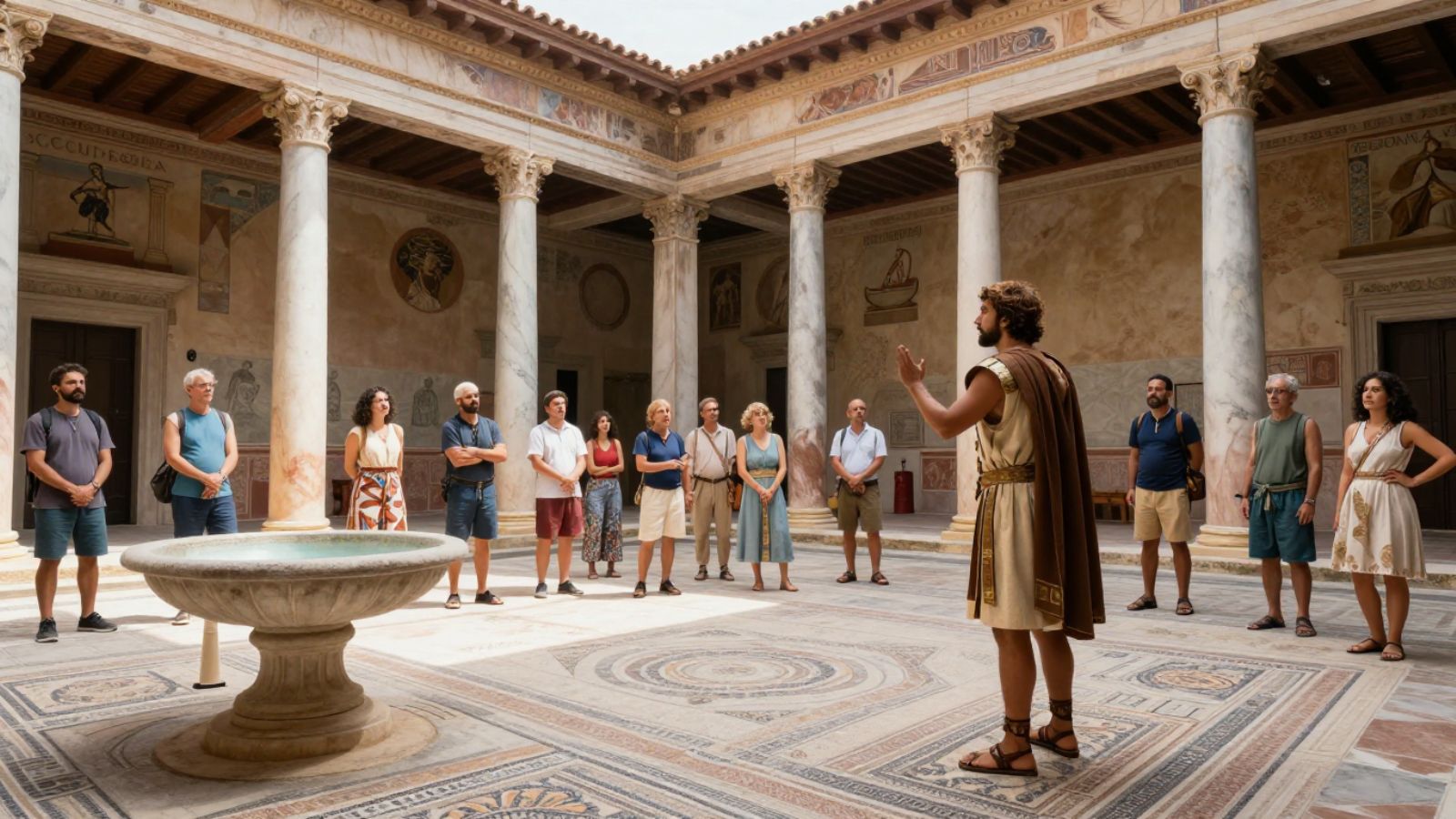 Historia Viva | Recreaciones históricas de la vida cotidiana y visitas teatralizadas. villa romana la olmeda