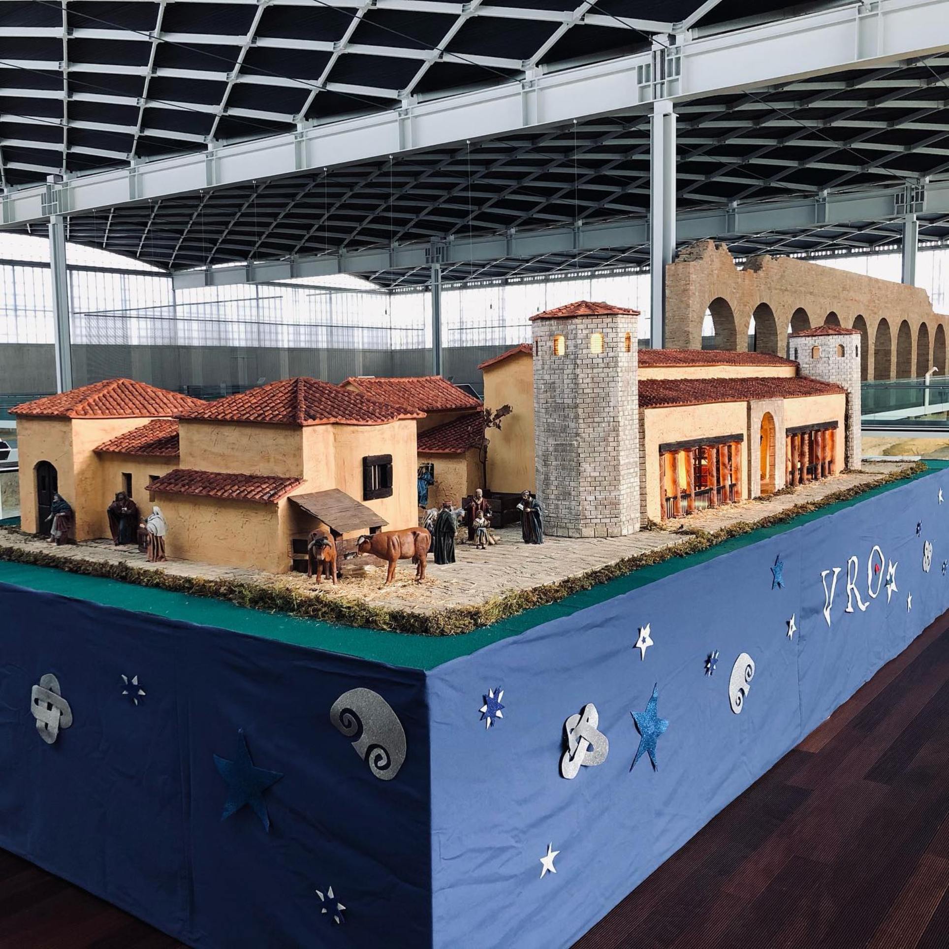 Imagen del belén navideño de La Olmeda.