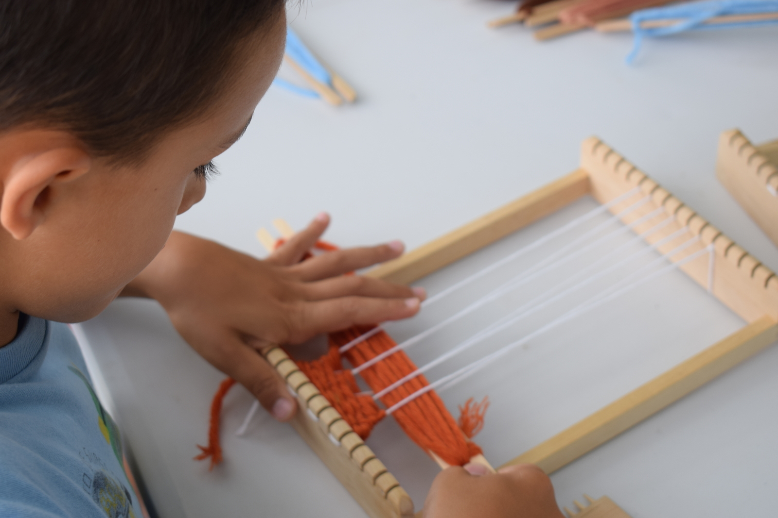 taller de telar en la villa romana la olmeda