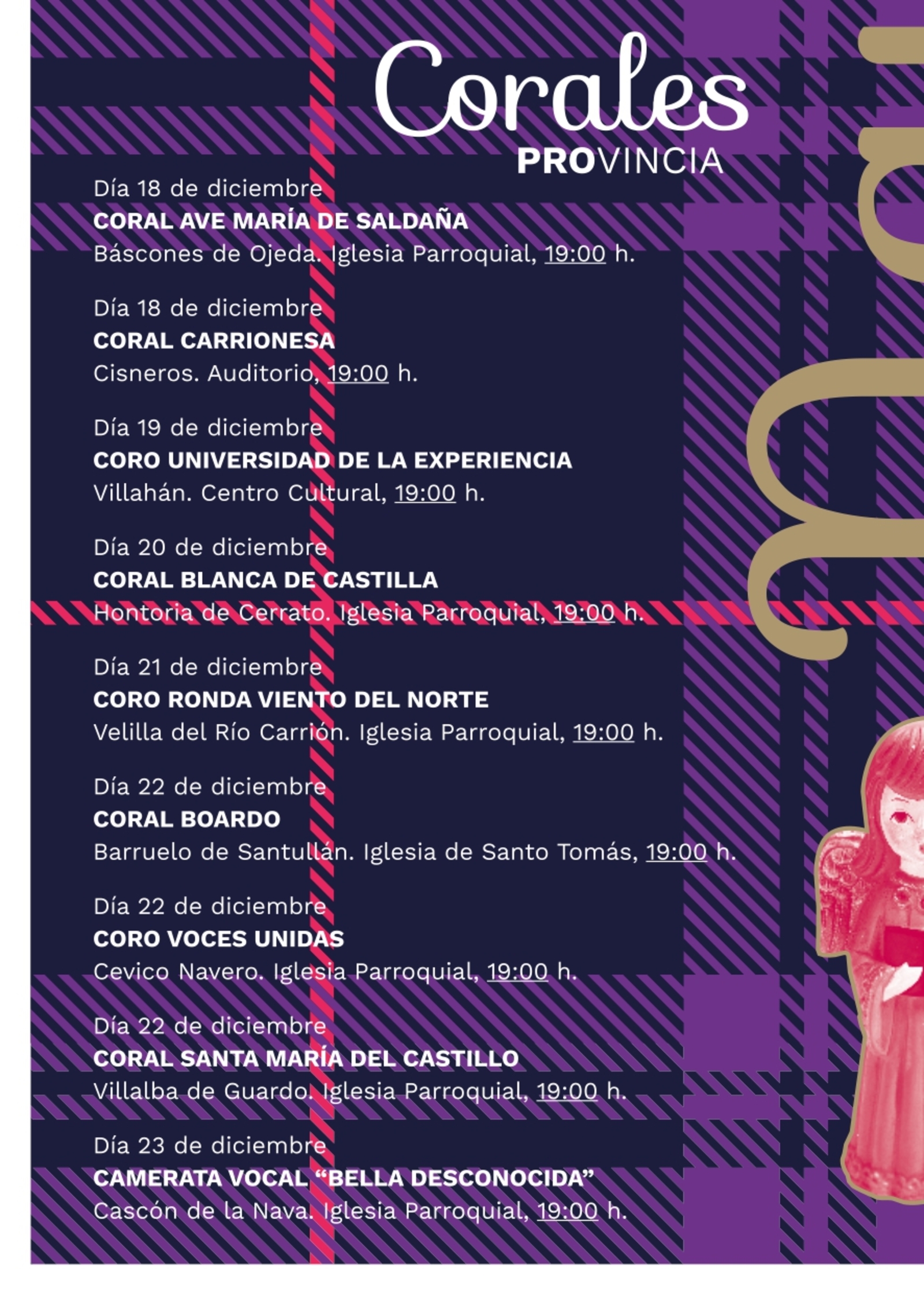 Actividades navideñas organizadas por Diputación de Palencia en la capital y provincia
