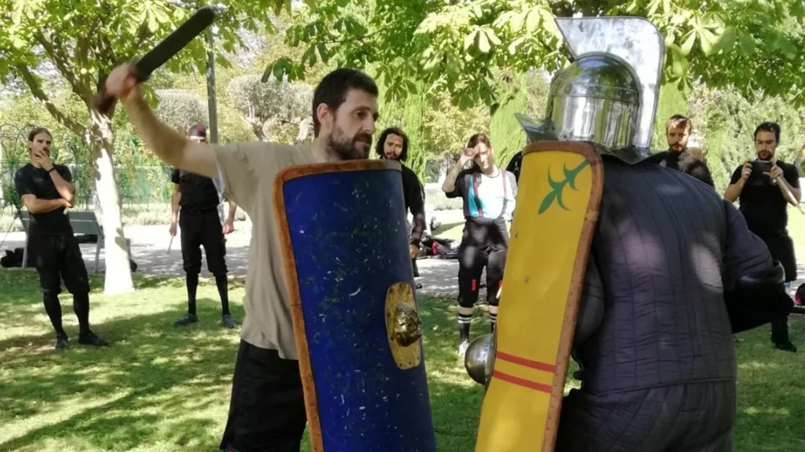 grandes espectáculos romanos esgrima gladiadora en la villa romana la olmeda