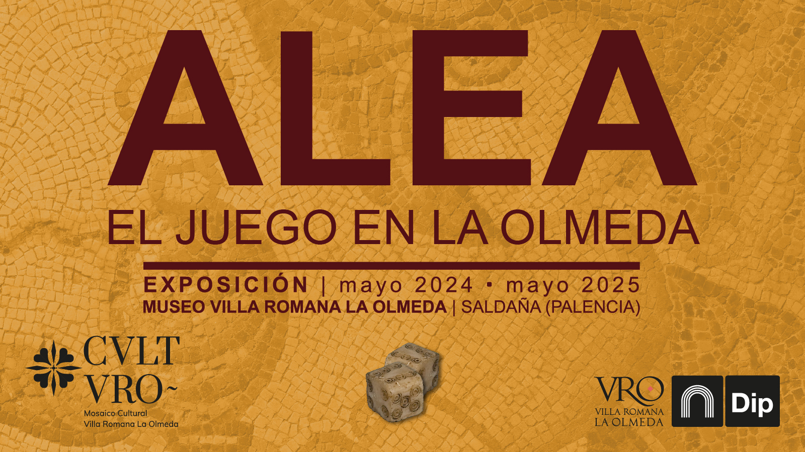 Exposición alea el juego en la olmeda en la vitrina cero del museo