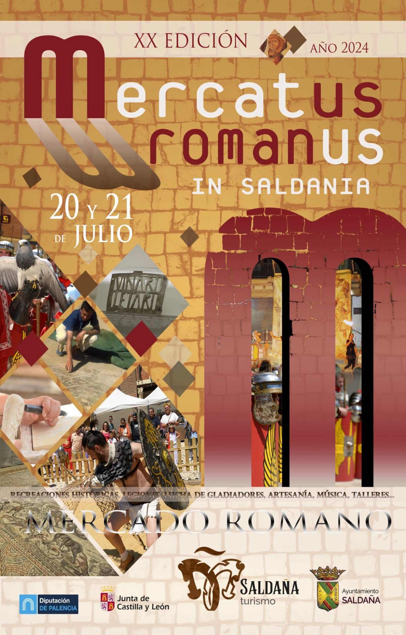 mercado romano en saldaña 20 y 21 de julio