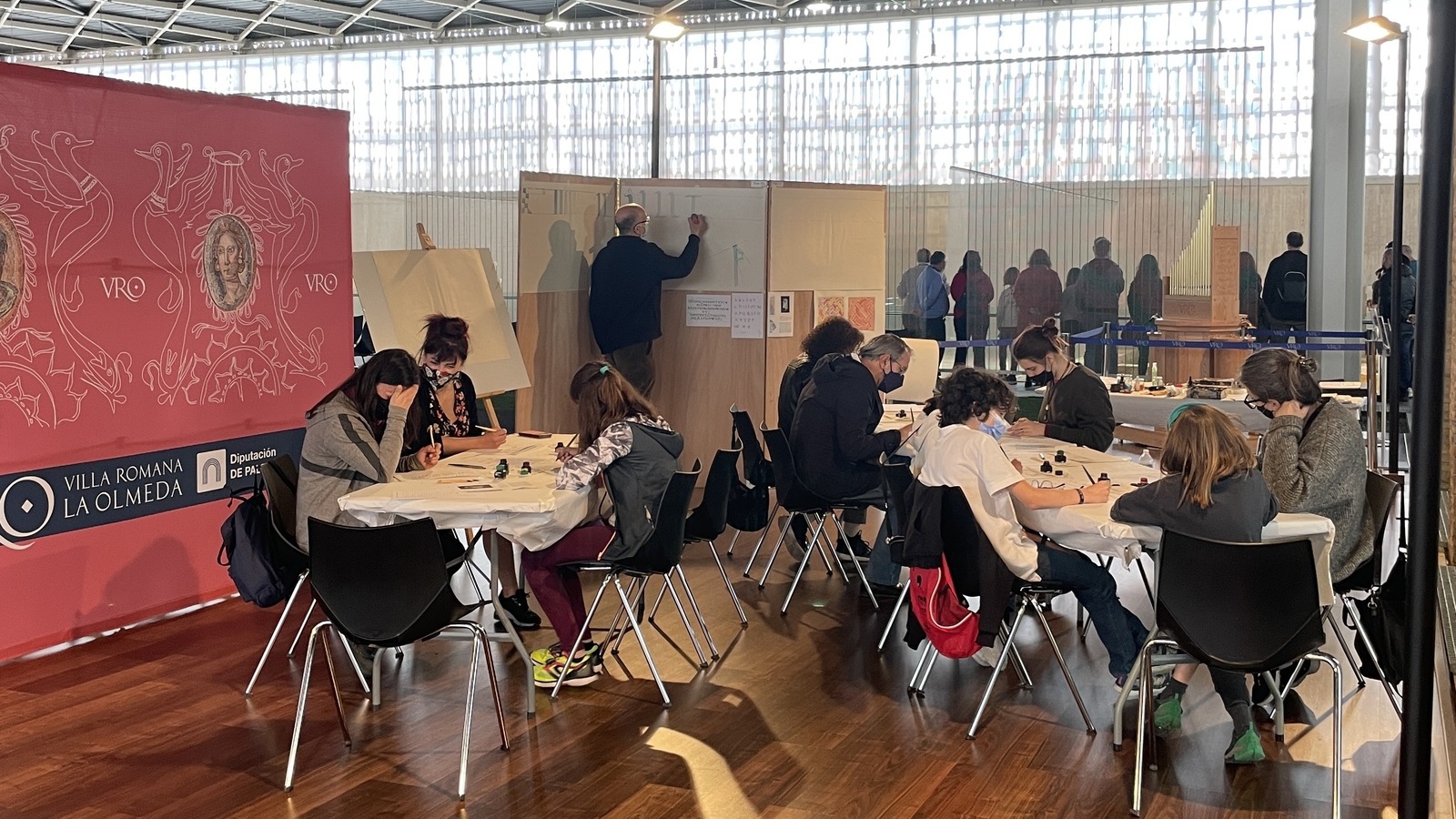 taller de caligrafía histórica en la olmeda en octubre con ricardo vicente placed