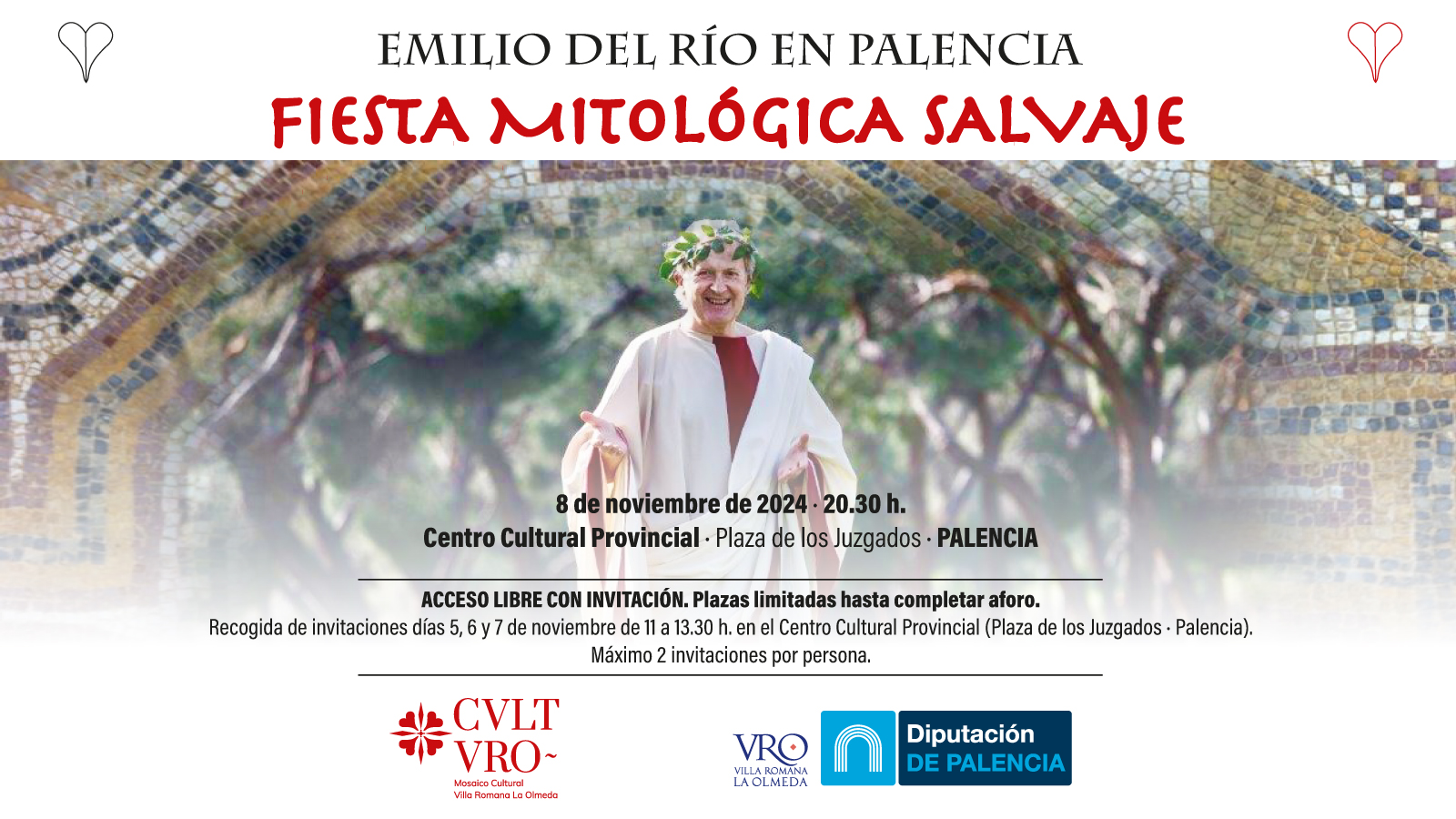 Actividades en noviembre con Emilio del Río y el hydraulis de La Olmeda como protagonistas