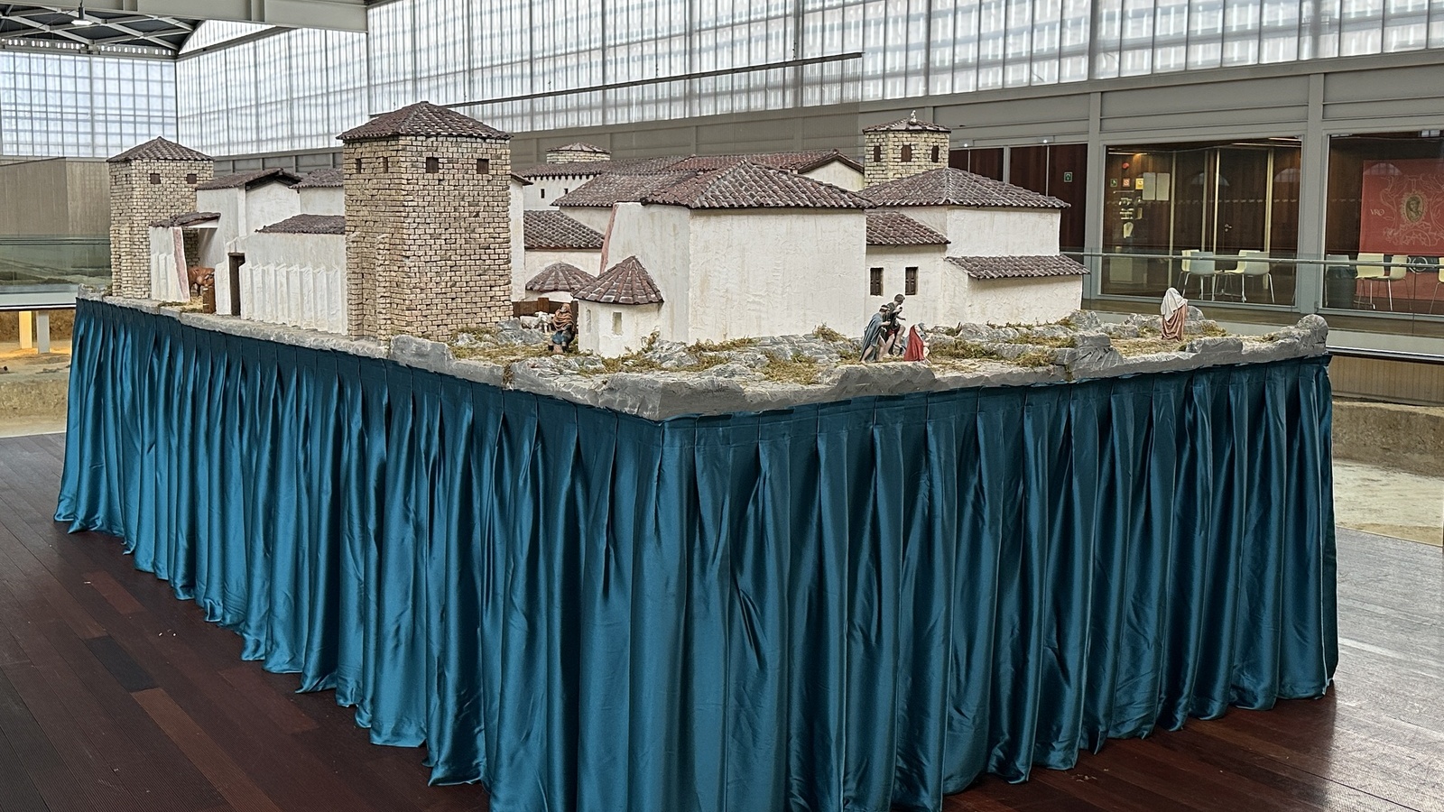 Desde el 5 de diciembre podrá visitarse en La Olmeda el belén más romano de la provincia de Palencia