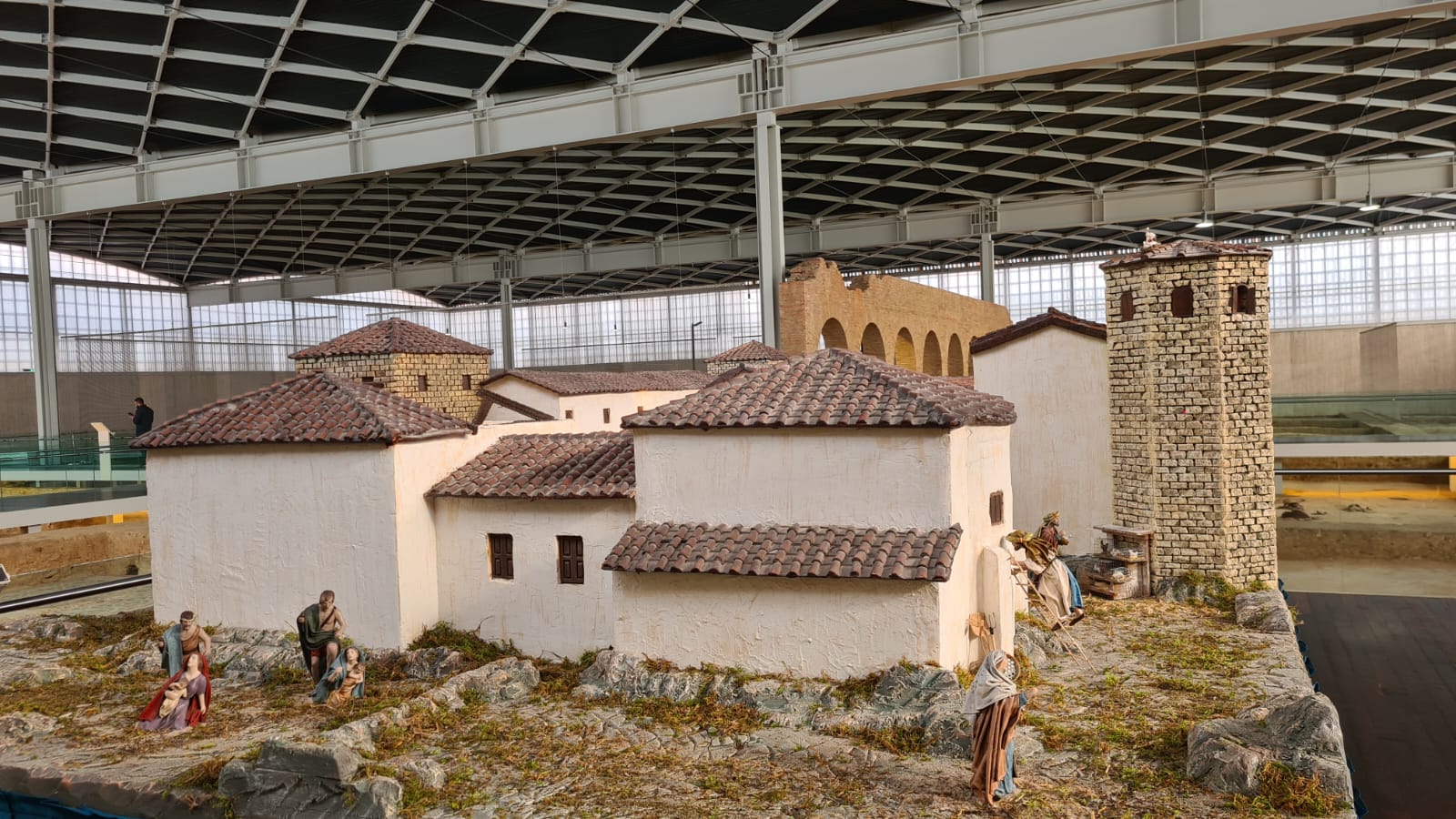 Desde el 5 de diciembre podrá visitarse en La Olmeda el belén más romano de la provincia de Palencia