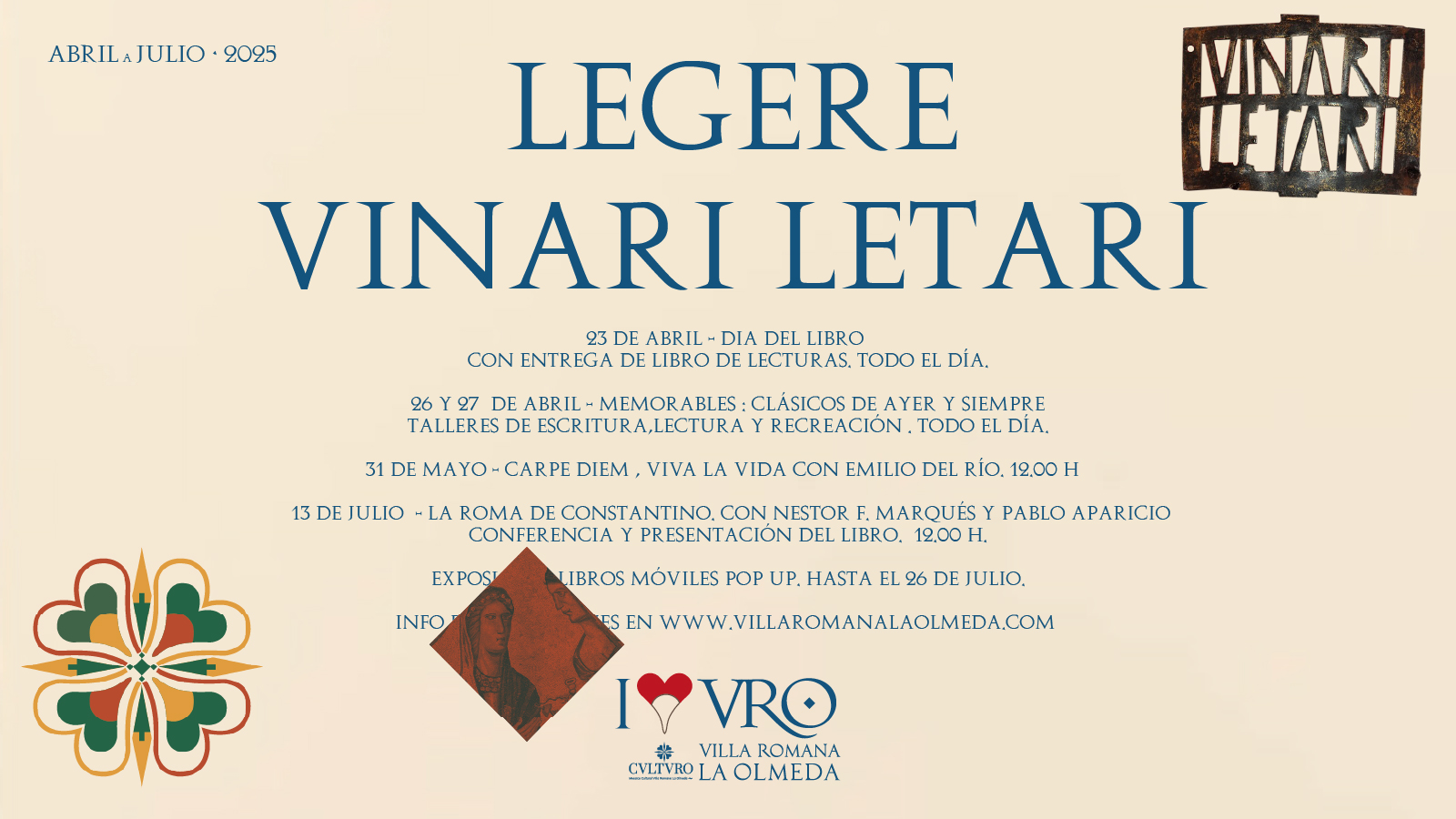 CVLTVRO 2025 | Día del Libro en la Villa Romana La Olmeda.