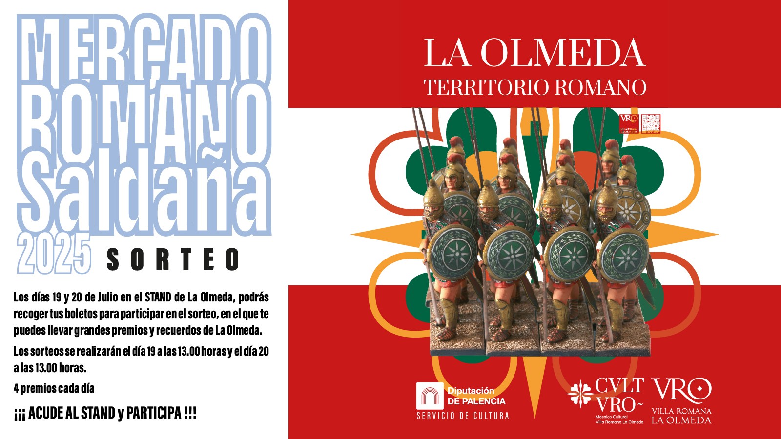 Mercado Romano en Saldaña | Talleres en el Museo de La Olmeda | 19 y 20 de julio