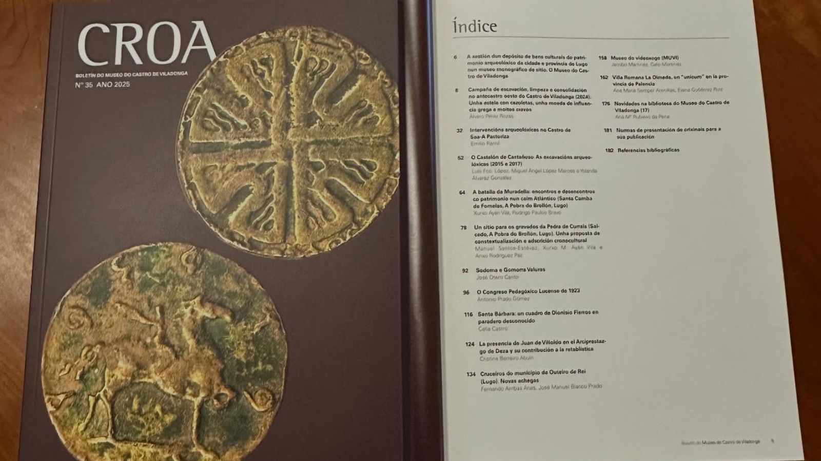 La villa romana La Olmeda en el número 35 del boletín CROA del Museo de Castro de Viladonga