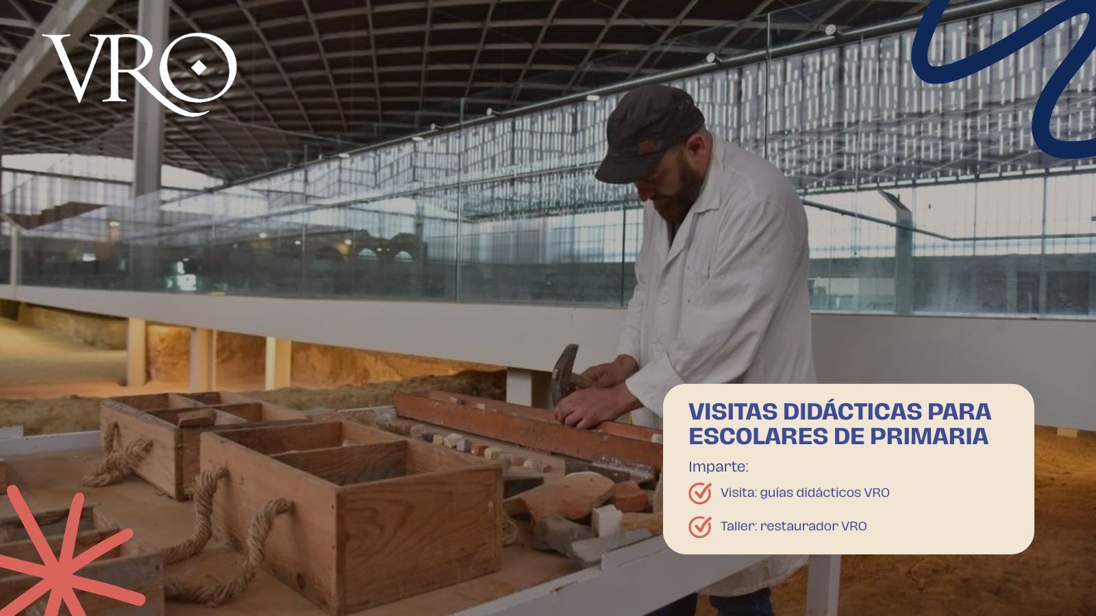 Diputación de Palencia reanuda en la villa romana La Olmeda las visitas didácticas con taller de mosaico para alumnos de Educación Primaria