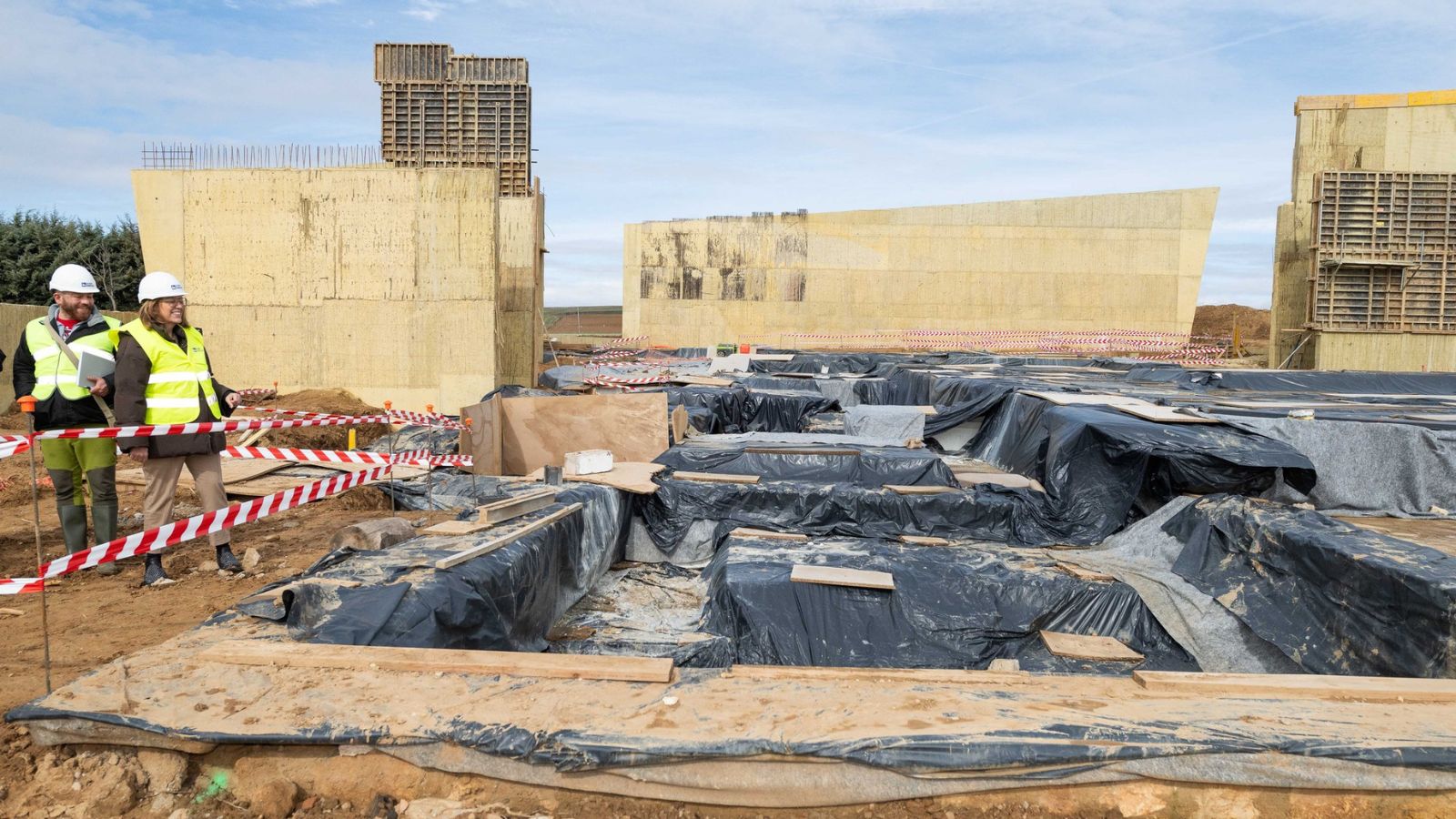 Diputación avanza en las obras de reforma integral de la Tejada, la hermana gemela de La Olmeda.