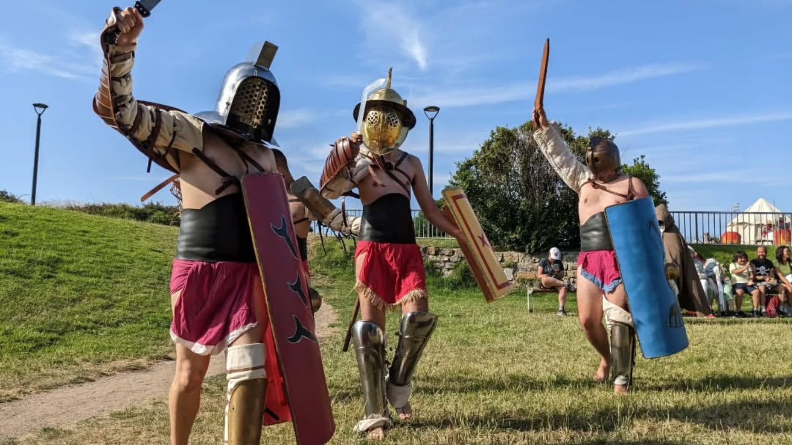 Celebración por el 58.º Aniversario del Descubrimiento de la Villa Romana La Olmeda. 4 y 5 de julio. Puertas Abiertas · Recreaciones · Talleres · Teatro · Degustaciones