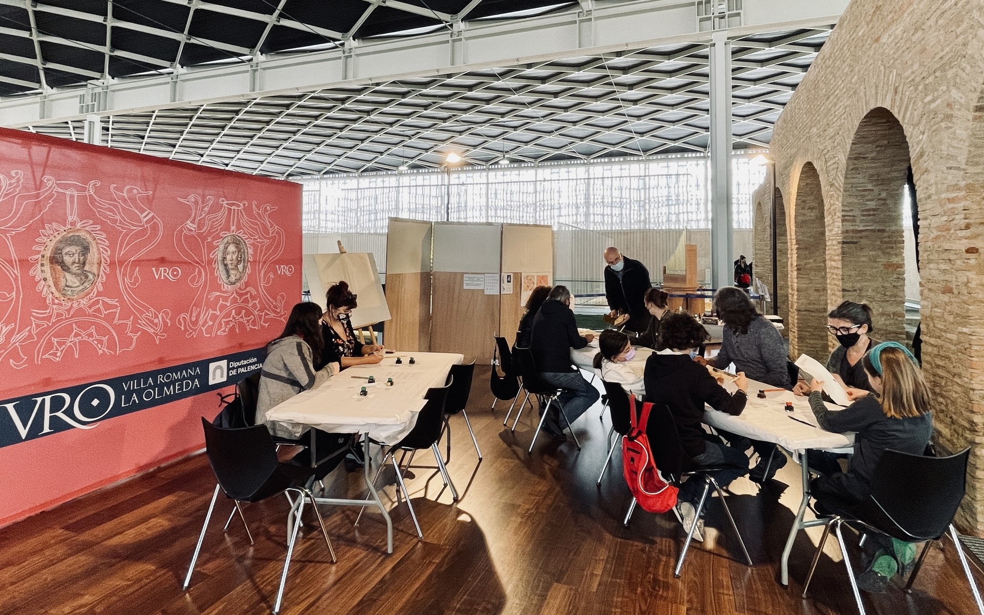 taller de caligrafía histórica redondilla ricardo vicente placed en la olmeda el 30 de abril