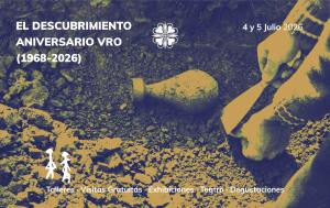 Celebración por el 58.º Aniversario del Descubrimiento de la Villa Romana La Olmeda. 4 y 5 de julio. Puertas Abiertas · Recreaciones · Talleres · Teatro · Degustaciones
