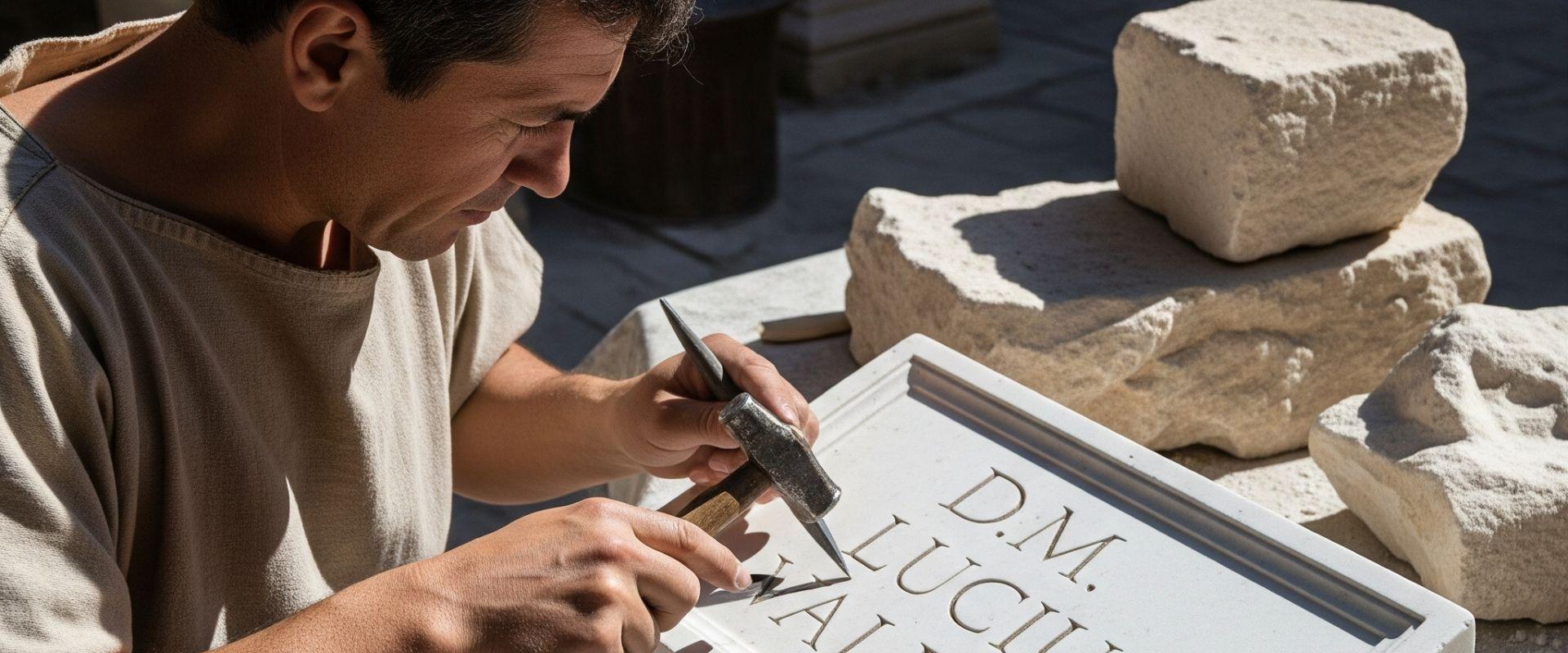 'Ars Caracteria', caligrafía romana en la piedra | AuLA OLMEDA TALLERES EDUCATIVOS EN LA VILLA ROMANA LA OLMEDA