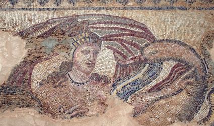 Mosaics Leda and the swan