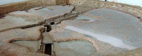 Villa Romana La Olmeda. Baños