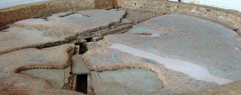 Villa Romana La Olmeda. Baños