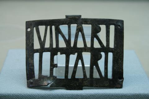 Villa Romana La Olmeda. Placa de turricula