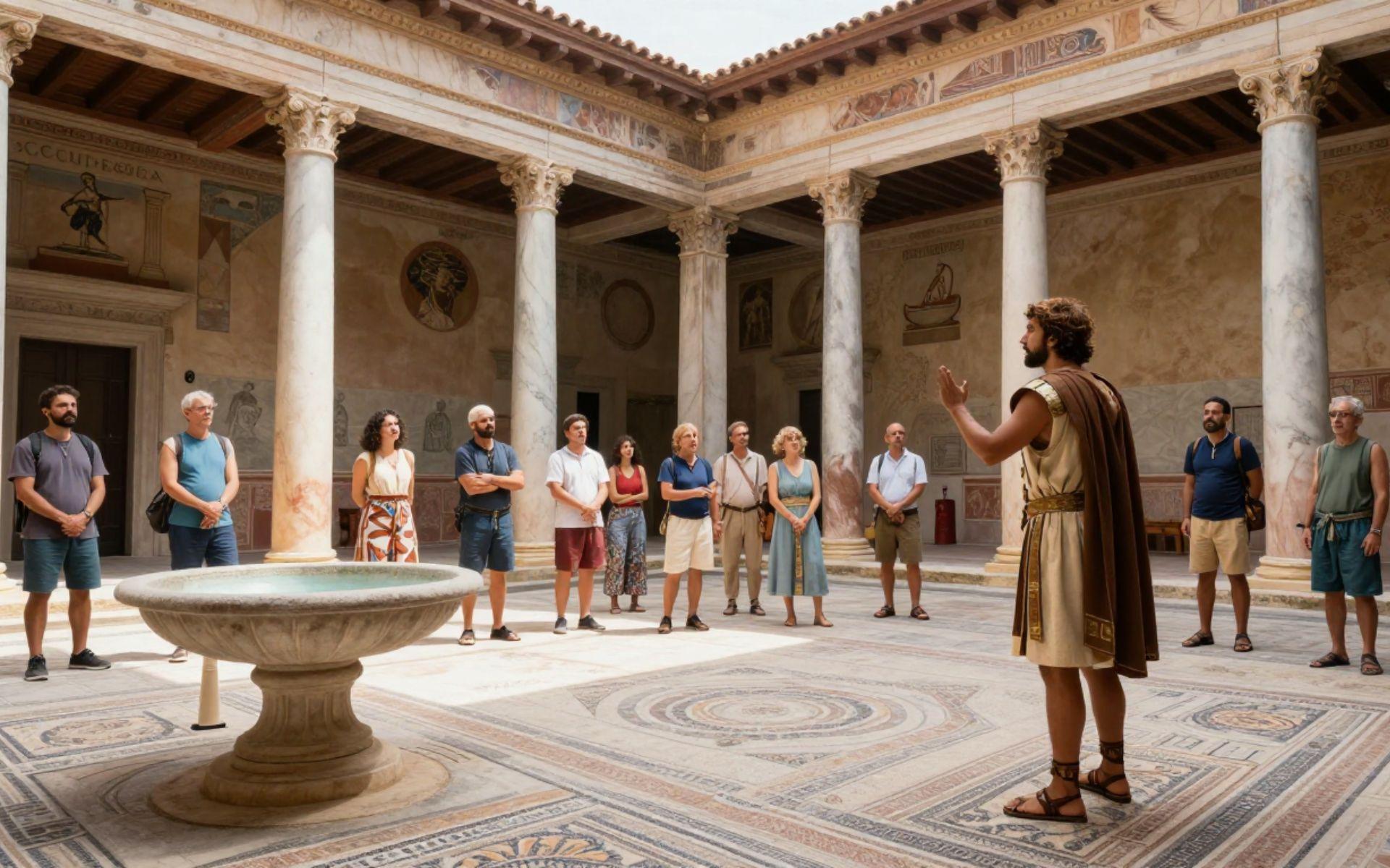 Historia Viva | Recreaciones históricas de la vida cotidiana y visitas teatralizadas. Mercado Romano en la villa romana la olmeda y saldaña
