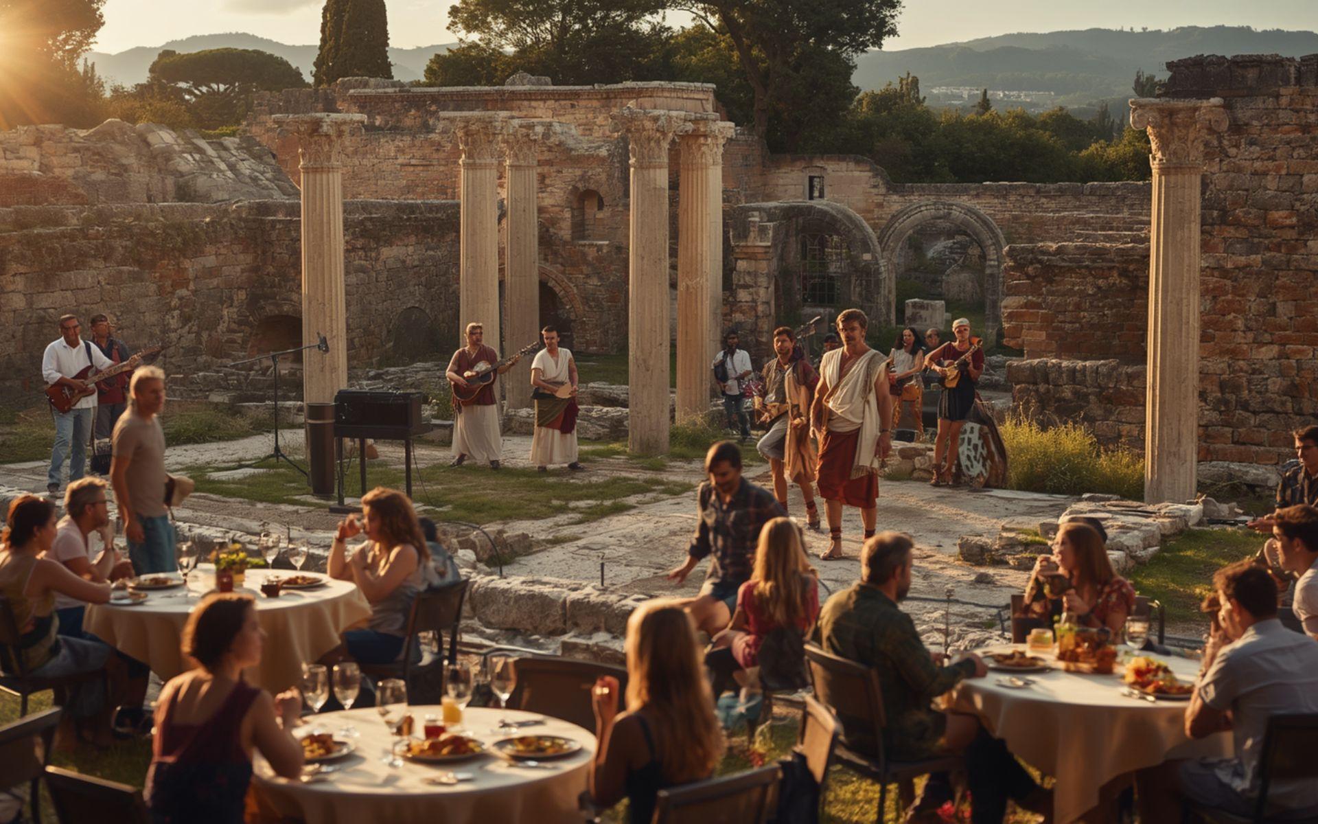 A 'Scena' | Rutas teatralizadas, gastronomía y música en directo en la villa romana la olmeda